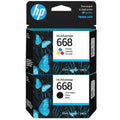 Kit de Tinta HP 668 Original Negro + Tricolor 7FP37VL / 7FP36VL