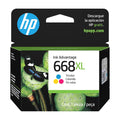 Tinta hp 668XL 7FP38VL Tricolor 4300, 6500, 2900, 2975
