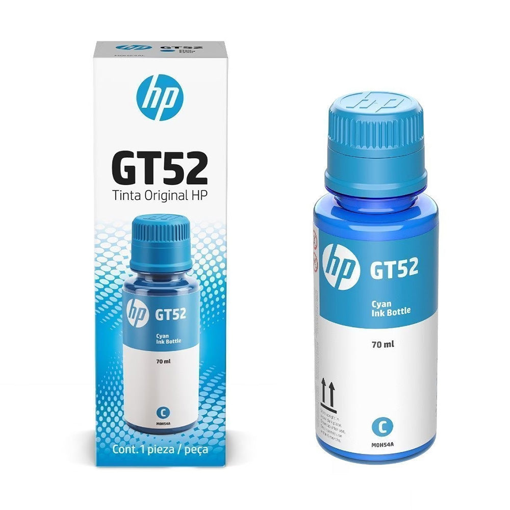 Tinta HP GT52 Cian M0H54AL 70ml Original