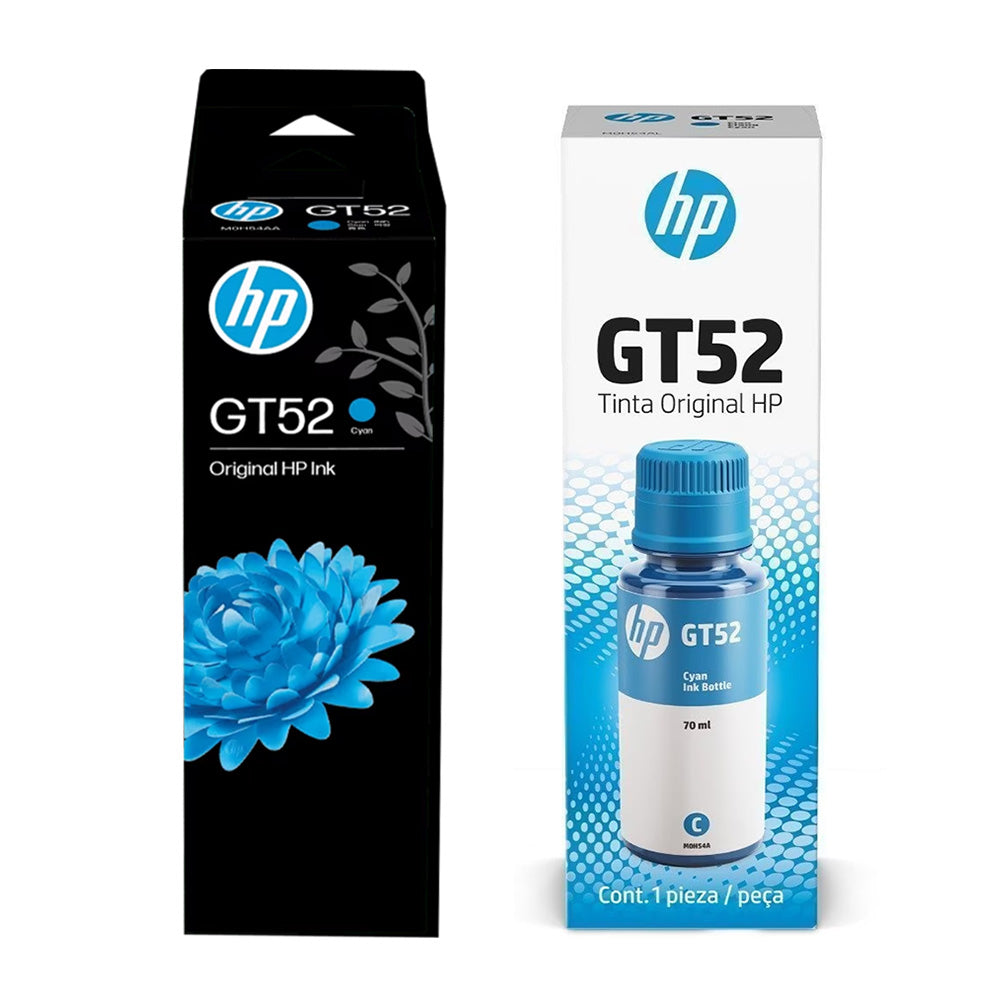 Tinta HP GT52 Cian M0H54AL 70ml Original