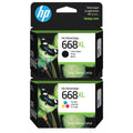 Tinta HP 668XL Kit Negro y Tricolor 7FP39VL 7FP38VL